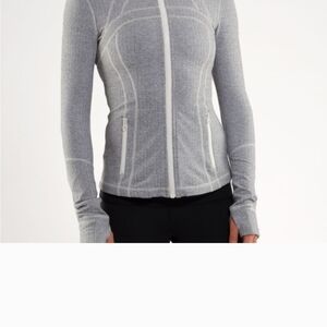 Lululemon Athletica Gray Herringbone Jacket The Fine